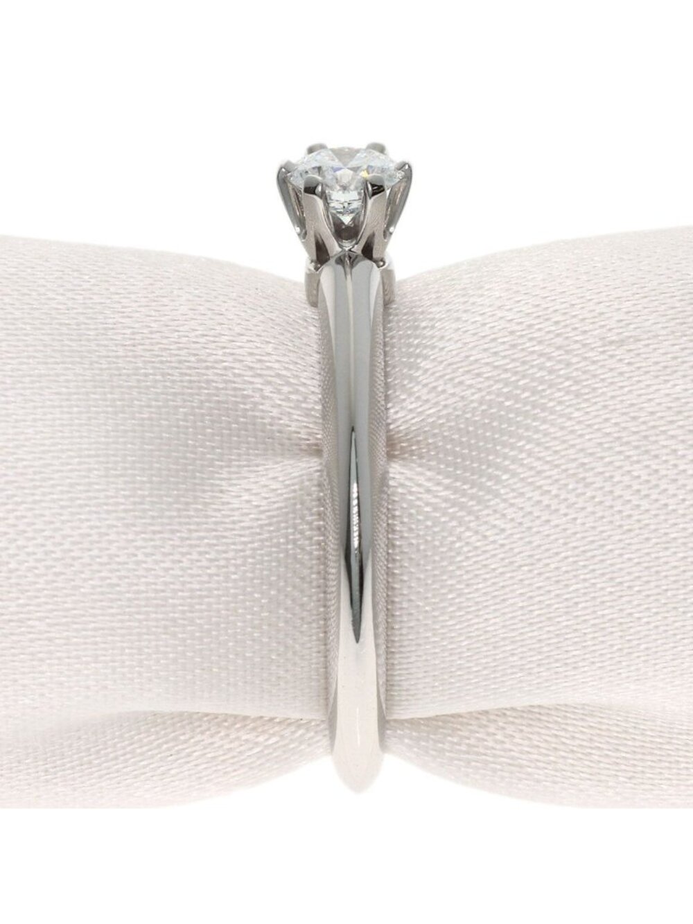 Tiffany & Co Solitaire Diamond Knife Edge F-if-vg Ring - Picture 4 of 12